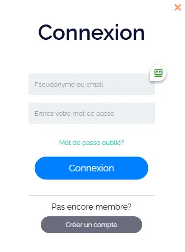 Connexion des membres du CASINO COBRA