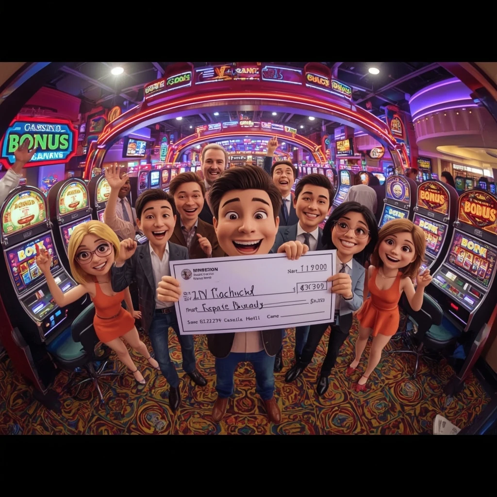 bonus dans les mains d'un homme au Casino Cobra