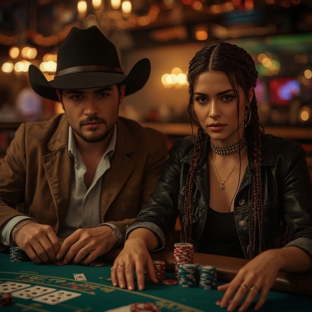 photo de deux joueurs de poker CASINO COBRA